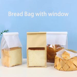 China Matt Film Lamination Food Grade Kraft Takeaway Bags on sale