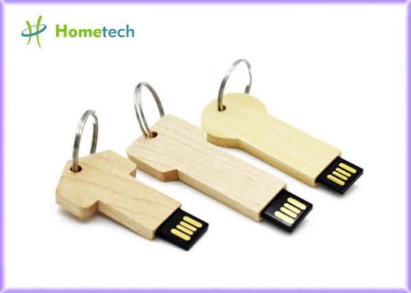 Buy keychain High Speed Usb Flash Drive , Personalised wooden usb sticks gift at wholesale prices