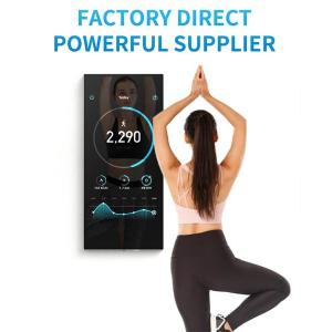 65" Interactive Fitness Touch Screen Workout Mirror LCD Display With Virtual