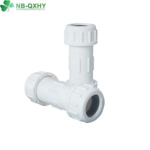Quick and Pipe Connection with PVC Plastic Compression Fitting Coupling from