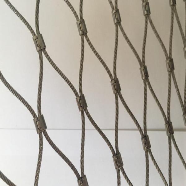 Buy 60 Degree Angle Balustrade Cable Mesh for Zoo Enclosure System at wholesale prices
