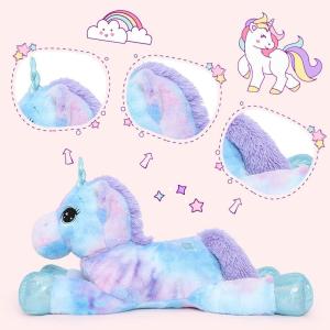 Top Quality Fashion Simple Style MORISMOS 43-Inch Purple Unicorn Stuffed Animal
