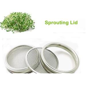 16oz 30oz Glass Wide Mouth Mason Jars Stainless Steel Sprouting Mesh Lid