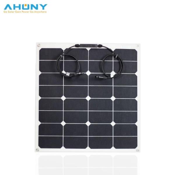 Buy ETFE Flexible 12V 60w Cell Solar Panel For Solar Camping Rv Marine Boat at wholesale prices