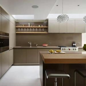 Hdf High Gloss Modern Modular Cabinets With Island