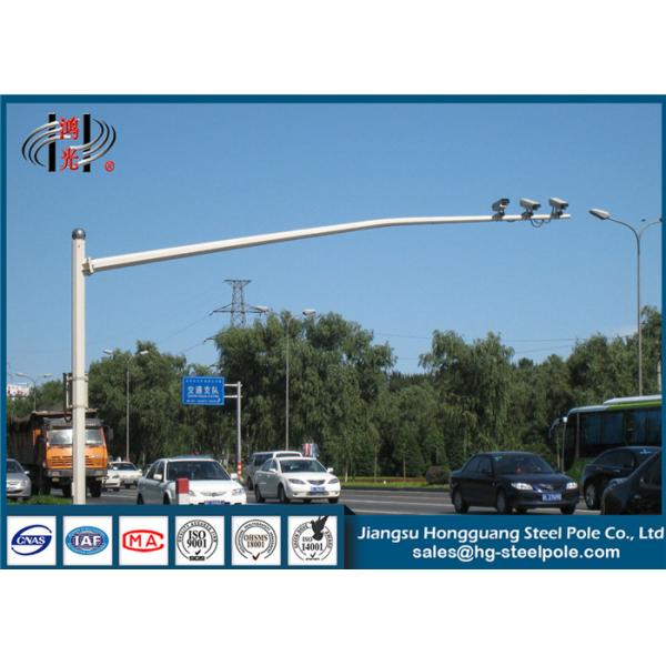 Buy Security Telescoping CCTV Camera Pole Attachments Galvanized Steel Pole at wholesale prices