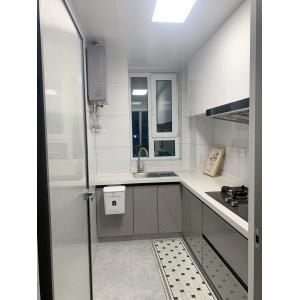 Modern Kitchen Cabinet with Melamine Door Panel Customizable