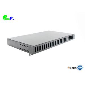 Quality Rack Mount ODF Patch Panel 1U 19&quot; 24 Ports 24 48 96 Fibers SC DX LC Quad for sale