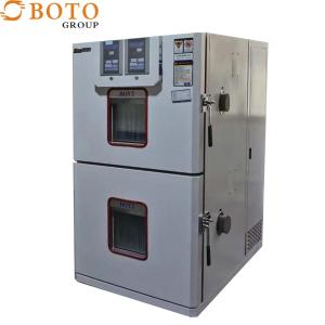 China 2-Box Temperature Shock Test Chamber with 3-Min Recovery Time, 30x30x30 on sale