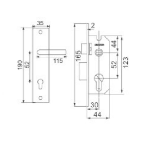 Modern Traditional Mortise Lever Door Window Handles Lock Set SN Finish