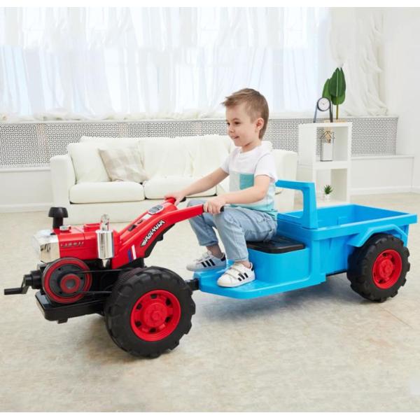2022 12v Electric Kids Ride On Car with Plastic Tractor Toy Battery Included