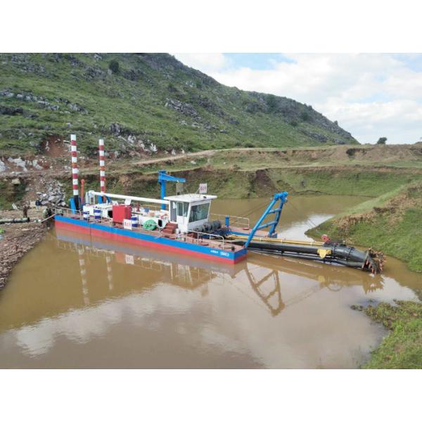 2200 M3/H Cutterhead Suction Dredge 14.5m Spud Sand Mining Dredge