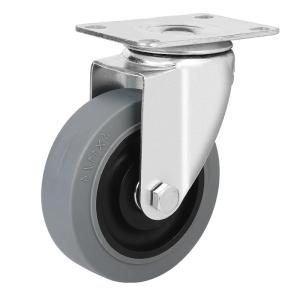 45kg Load Capacity Rotating Wheel Zinc Plated PU Caster for Industrial