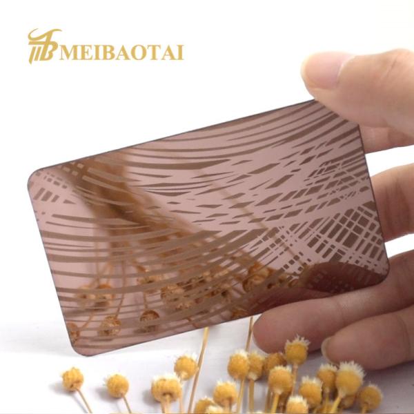 Buy 201 304 Finished Etched Stainless Steel Sheet 4x8 Feet Slit Edge at wholesale prices