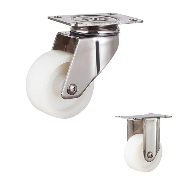 Buy 3inch 198lbs Capacity 304 Stainless Steel Casters With Plain Bearing at wholesale prices