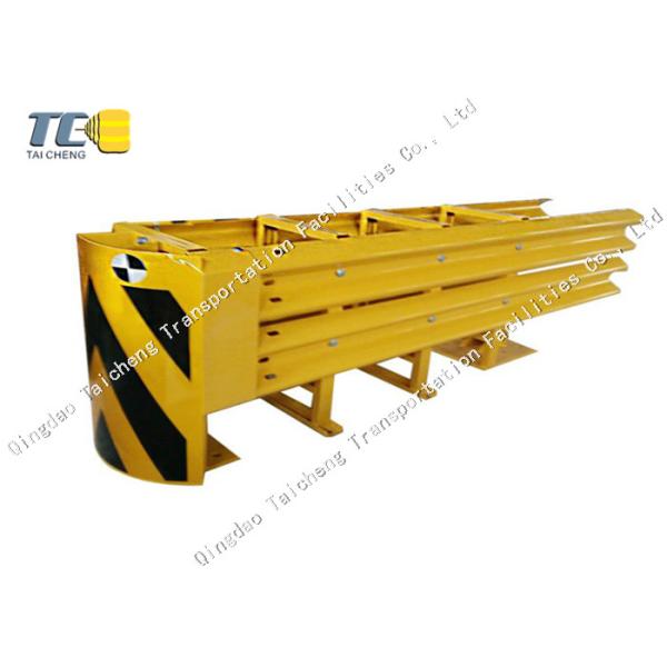 Highway Steel Tunnel Entrance Anti Collision Pad Guideable Yellow Crash