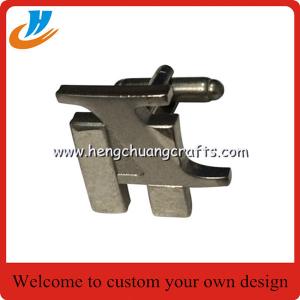 Custom Stamping metal cufflinks/engraved logo cufflinks,business cufflinks