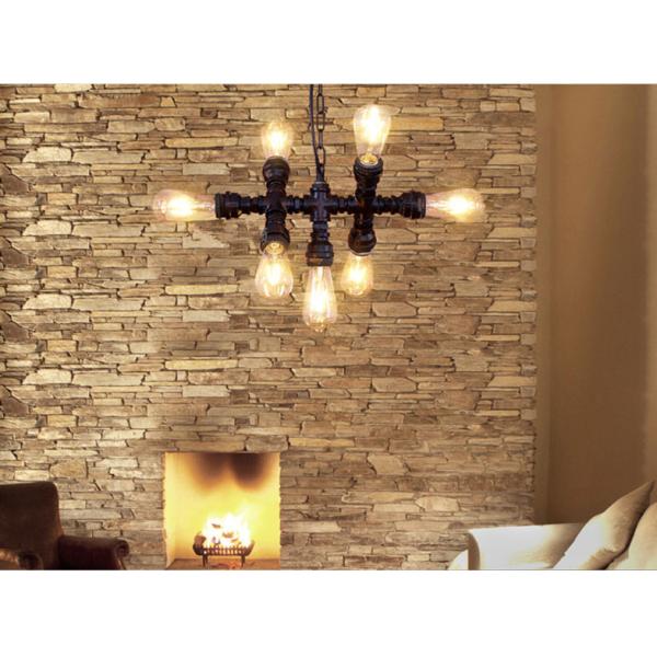 Loft Industrial Style Retro Water Pipe Chandelier Restaurant Aisle Coffee Shop Iron pendant lamp(WH-VP-222)