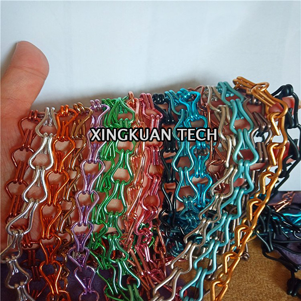 90×210cm Decorative Mesh Curtain , Aluminium Chain Door Curtain For Decorations