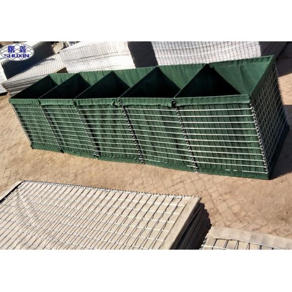 Buy Galvanized Military Barriers Used Protective Walls Geotextile Fabric Components at wholesale prices