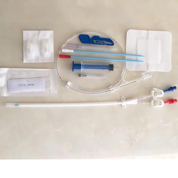 Buy Sterile Medical Hemodialysis Kit Double Lumen Medical Grade PU Material at wholesale prices