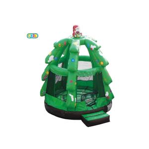Inflatable Christmas Bounce Castle Santa Claus Bounce Easy To Carry