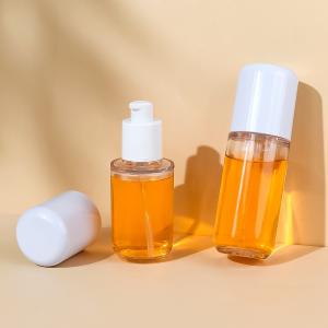 Custom Luxury Refillable Plastic Spray Bottles 80ml Empty Cylinder Clear