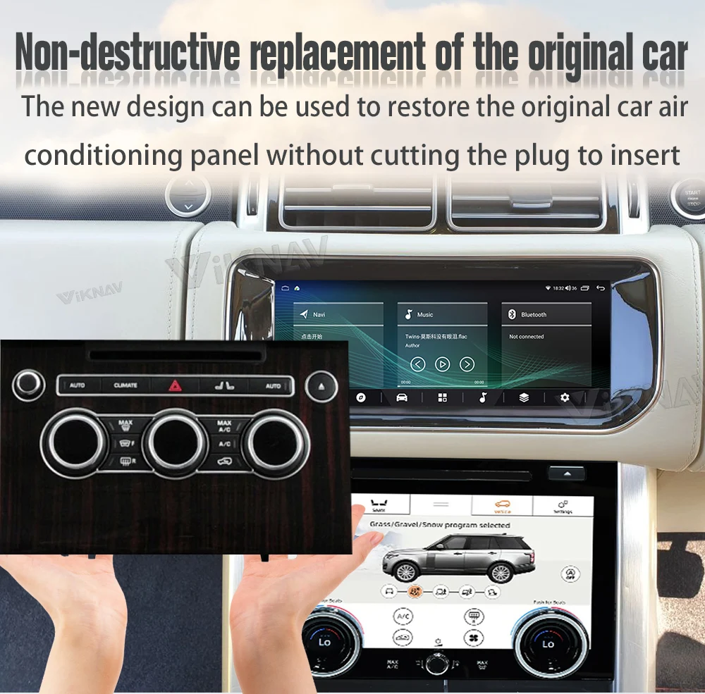10.25 inch Car Radio For Land Rover Vogue L405 2013-2017 Touch Screen GPS Navigation Multimedia Player AC screen