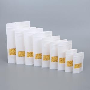 White Cylinder Printing Stand Up Kraft Paper Bag
