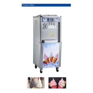 Production Soft Ice Cream Machine with R404A Refrigerant 2x5.8L Hopper and Pre