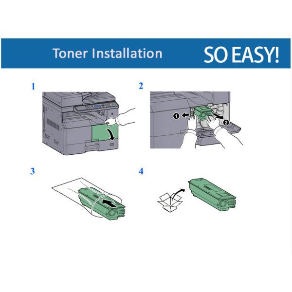 Black Yield 15000 Pages Kyocera Ecosys Toner Cartridge TK420 For KM2550 Printers