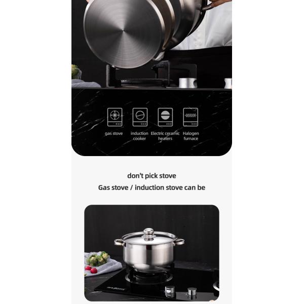 Hot Selling Kitchen Cooking Pot Set Stainless Steel Soup & Stock Pots Cookware Cooking Soup Pot Set