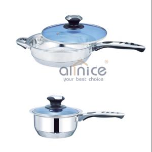 30pcs Camping Stainless Steel Cookware Set Non Stick Customized Logo