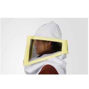 Soft and Solid White Square Bee Veil and Round Hat for Comfortable and