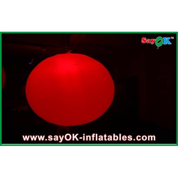 Rental Business Outdoor Inflatable Decorations , Rounded Ball Inflatable Led Light