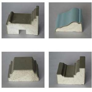 Romantic EPS Decorative Crown Moulding Carved Panel for Exterior