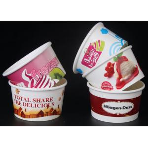 Disposable Ice Cream Cups Gelato Cups With Covers and Spoons