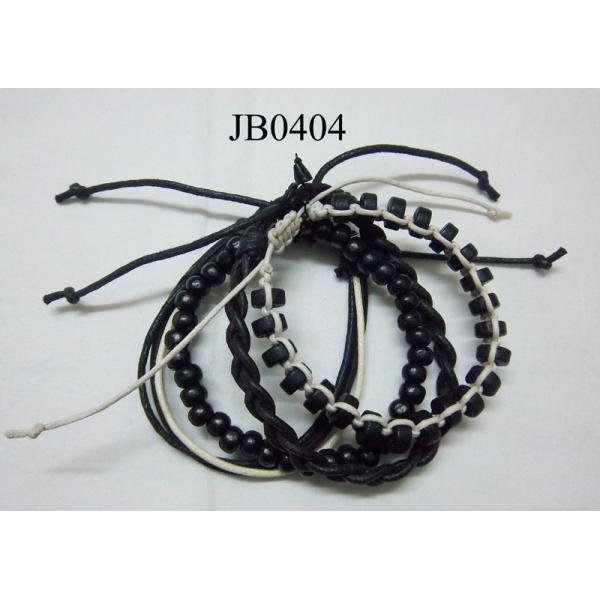 Buy Wood Beaded Bracelet Pack at wholesale prices