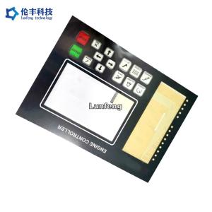 Custom Engine Controller Membrane Switch And Panel 3M467 Adhesive