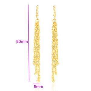 fashion jewelry, high quality Environmental Copper wedding drop earring with
