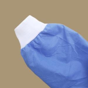 Antistatic Blue Surgical Gown Adult Tie Attachment Back at Neck and Waist SMS