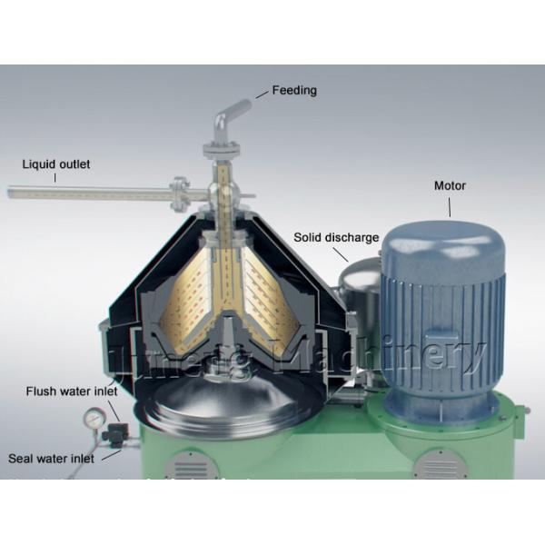 Stainless Steel Disc Separator Module 45KW Two-phase For Milk Beer Beverages Pharmaceuticals, And Chemicals