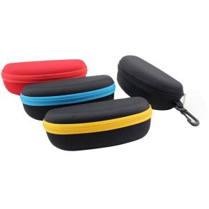 Quality classical eva zipper sunglasses cases with clip for sale
