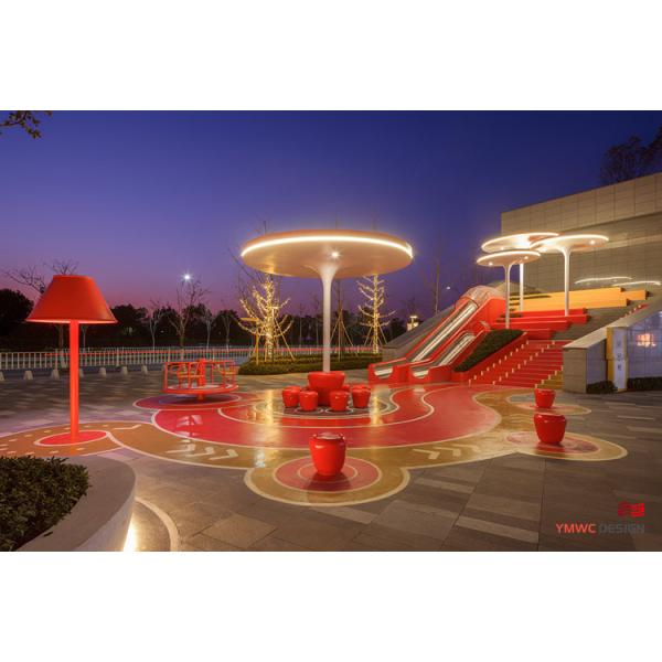 Outdoor Children's Playground Play and Decoration Planning with Custom Print Method