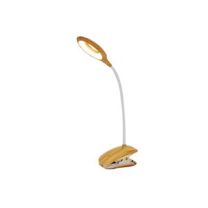 Portable Led Clip On Desk Lamp , Gold Flexible Led Table Lamps Anti - Glare