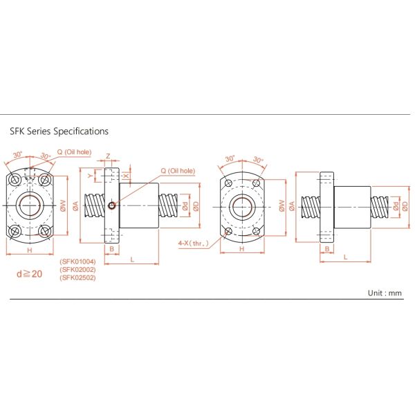 XSK01004 Linear Motion Screw 10mm Diameter High Durability Customized