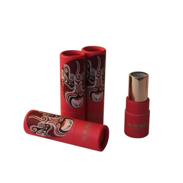 Rigid Paperboard Paper Tube Packaging Box For Cosmetic Lip Gloss