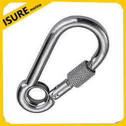 China Snap Hook Stainless Steel With Screw nut and Eyelet on sale