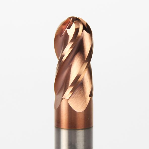 1 - 20 Mm Dia Carbide Ball End Mill / Ball Nose Cutter For Processing Alloy
