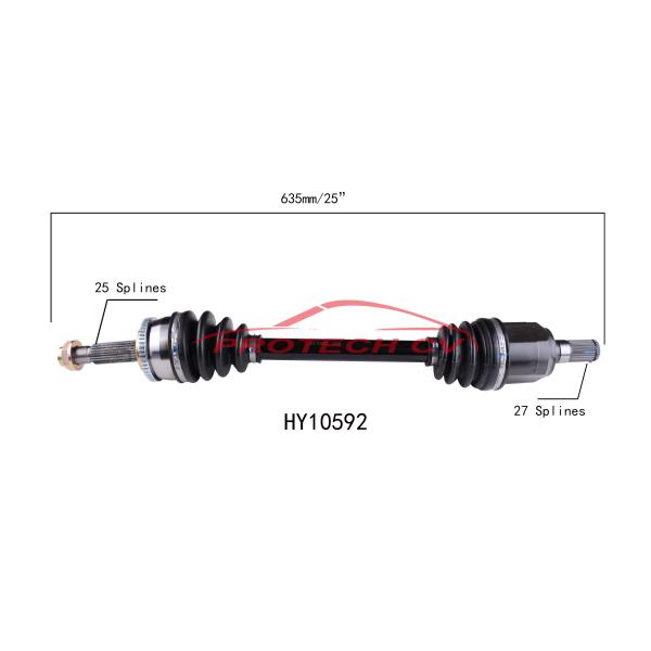 Buy HY10592 CV Axle Shaft Assembly Hyundai Accent Front Axle Assembly Replacement at wholesale prices